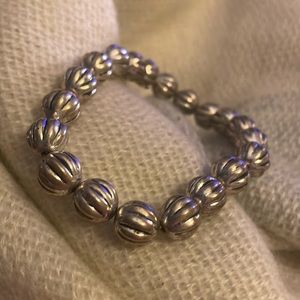 Silver ball bracelet